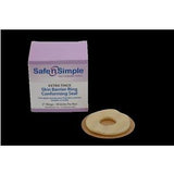 Skin barrier ring conforming seal for ostomy supplies, with product box and ring visible.