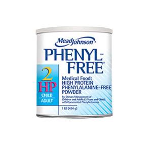 Mead Johnson Phenyl-Free 2 HP high protein phenylalanine-free medical food canister for adults and children