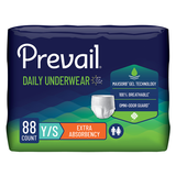 Prevail Incontinence Underwear for Men & Women, Extra Absorbency, Small