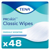 TENA ProSkin Classic Washcloth, Premoistened Wipe, Scented, 7.9" x 12.5"