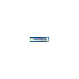 Single-use packet of lubricating jelly for medical supplies, sterile, on white background