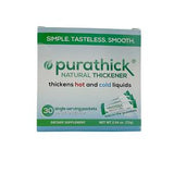 Purathick natural thickener box for liquids, 30 serving dietary supplement, front view
