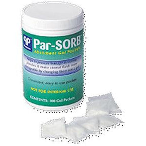 Par-SORB absorbent gel packets medical supply container with gel packs
