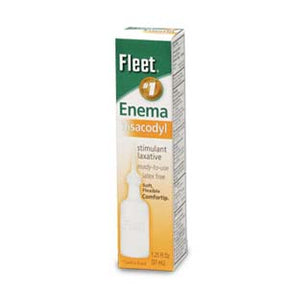 Fleet Bisacodyl Enema 1.25 oz stimulant laxative box, home medical supply