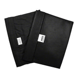 Black extra large cooling wallet for medication storage, shown open and closed.