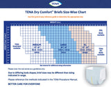 TENA Dry Comfort Incontinence Briefs, Moderate Absorbency, Unisex, X-Large, 52" - 62"