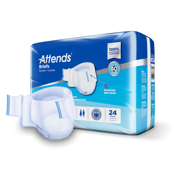 Attends Briefs, Ultimate Absorbency, Large
