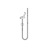 Medical gastrostomy tube with adjustable clamp and side ports for enteral feeding