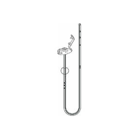 Medical gastrostomy tube with adjustable clamp and side ports for enteral feeding