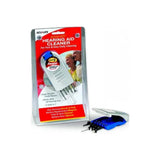 Acu-Life hearing aid cleaner kit with multiple tool attachments in clear packaging.