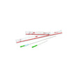 Sterile intermittent catheters with green tips and individual packaging for medical use