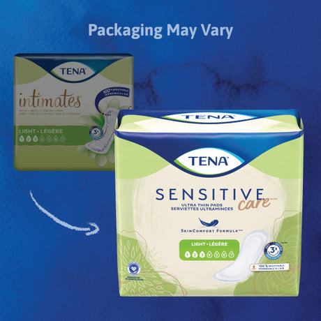 Tena Sensitive Care Ultra Thin Light Regular Pads, 9"