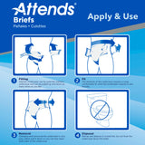 Attends Briefs, Ultimate Absorbency, Large