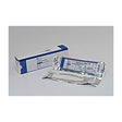 Sterile medical dressing pad with blue and white packaging for wound care