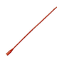 Red medical extension tube on white background, essential home healthcare supply