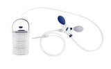 portable medical suction device with canister and tubing for home healthcare use