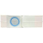 Ostomy barrier ring with blue inner seal for medical supply and stoma care