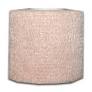 Beige textured medical supply storage container on white background