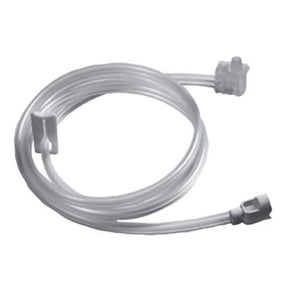 Double lumen medical tubing with quick connector for home healthcare