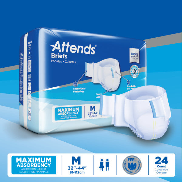 Attends Brief, Maximum Absorbency, Medium
