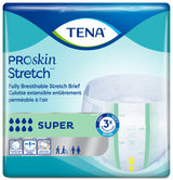 TENA ProSkin Stretch Super Incontinence Brief, Heavy Absorbency, Unisex, Large/X-Large, 41" - 64"