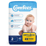Comfees Baby Diapers, Size 2