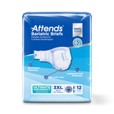 Attends Bariatric Brief, Ultimate Absorbency, 3XL, Up to 85"