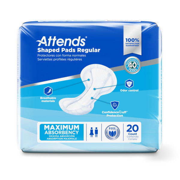 Attends Shaped Pads Regular