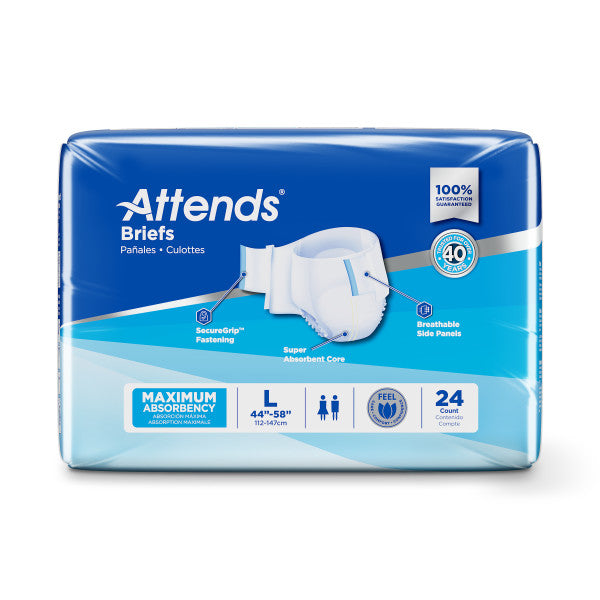 Attends Briefs, Ultimate Absorbency, Large