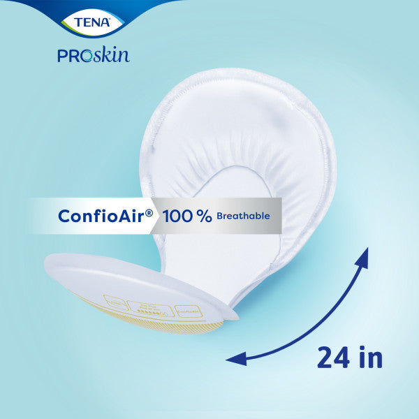 TENA ProSkin Day Plus Absorbent Pads, Heavy Absorbency, Unisex, 24"