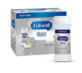 Enfamil water box with ready-to-use bottle for oral hydration, medical supply product
