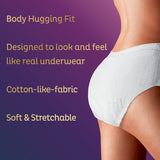 TENA Stylish Super Plus Incontinence Pull-Up Underwear for Women, Heavy Absorbency, X-Large, 48" - 64"
