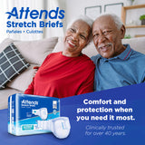 Attends Stretch Brief, Ultimate Absorbency, L/XL