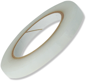Clear medical adhesive tape roll for securing bandages and dressings