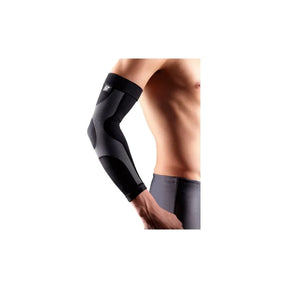Compression arm sleeve for joint support on athletic male model