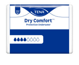 TENA Dry Comfort Protective Incontinence Underwear, Moderate Absorbency, Unisex, Large, 45"- 58"