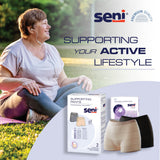 Seni Supporting Pants 4X-LARGE nude/black