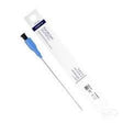 Sterile intermittent catheter with blue funnel tip and packaging for medical use