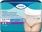 Tena Proskin Protective Underwear For Women S/m, 34" - 44".