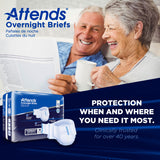 Attends Overnight Briefs, Overnight Absorbency, Medium