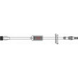macrobore extension set with inline 1.2 micron filter and clear tubing for medical use