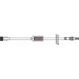 macrobore extension set with inline 1.2 micron filter and clear tubing for medical use