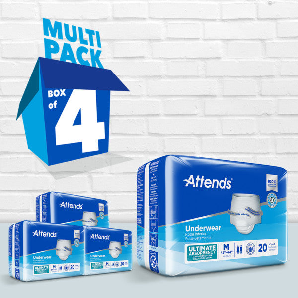 Attends Underwear, Maximum Absorbency, Medium