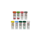 Assorted medical specimen containers with colored lids for laboratory sample collection