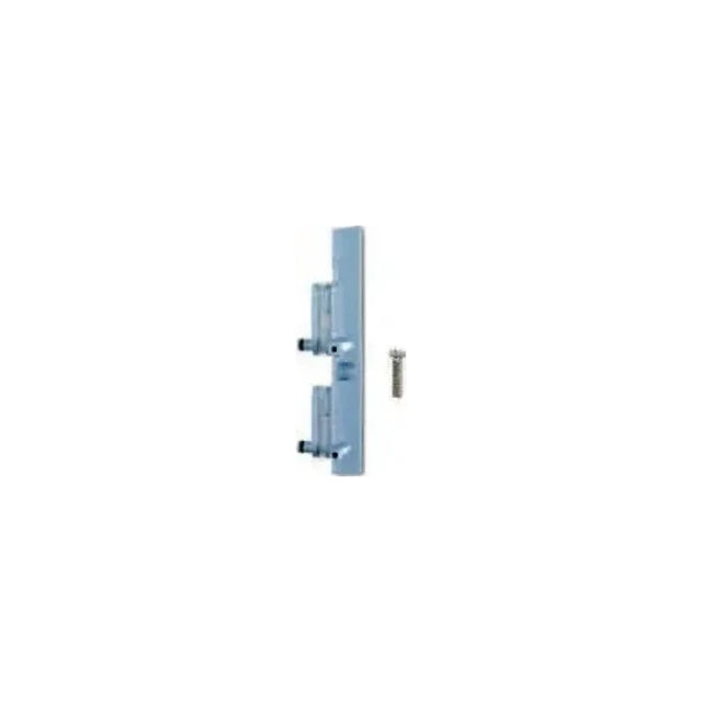 Replacement metal bracket with screws for medical equipment on white background