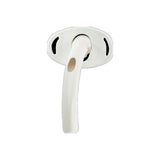 Cuffed tracheostomy tube with flanged neck plate, medical device on white background