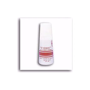 It Stays roll-on body adhesive bottle for medical supplies on white background