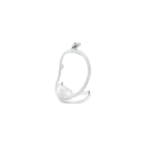 Nasal CPAP mask frame with headgear connector for sleep apnea therapy