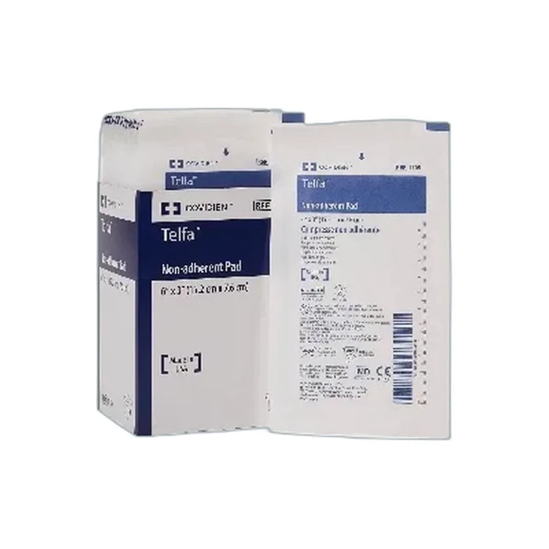 Telfa non-adherent medical pads in individual sterile packaging for wound care