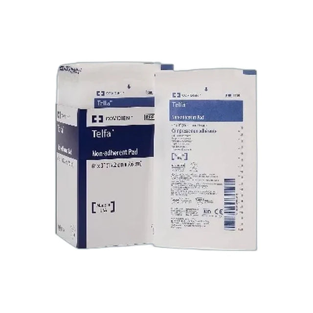 Telfa non-adherent medical pads in individual sterile packaging for wound care